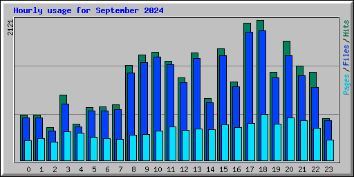 Hourly usage for September 2024