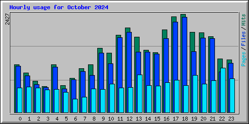 Hourly usage for October 2024